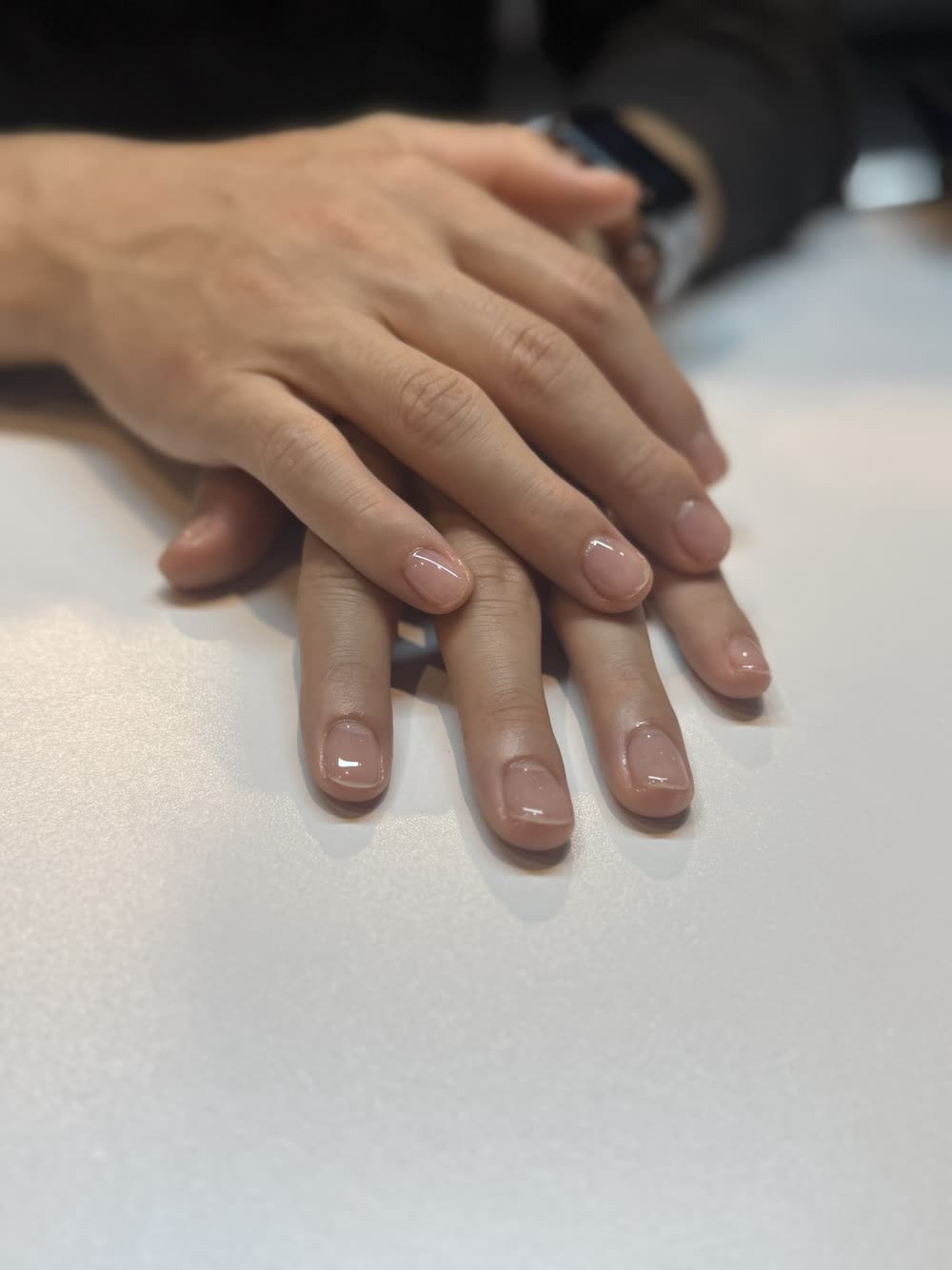 【新規】指先から手元までトータルケアコース「メンズネイルケア＋手元WAX」 の仕上がりイメージ