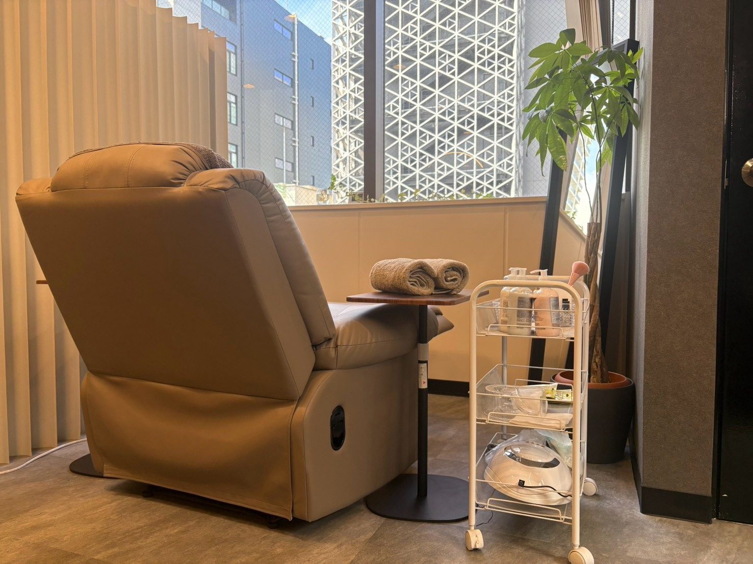 MEN'S NAIL LAB 天神大名店の施術席